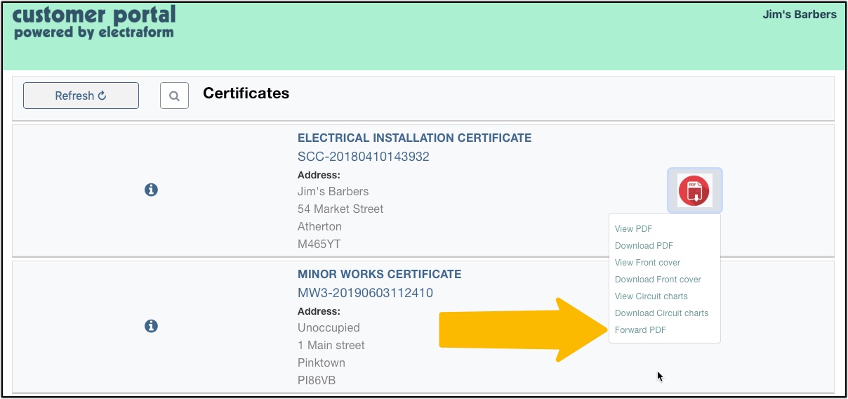 16th edition electrical installation certificate